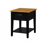 QT2024-Quinton End Table w/ USB Power Outlet